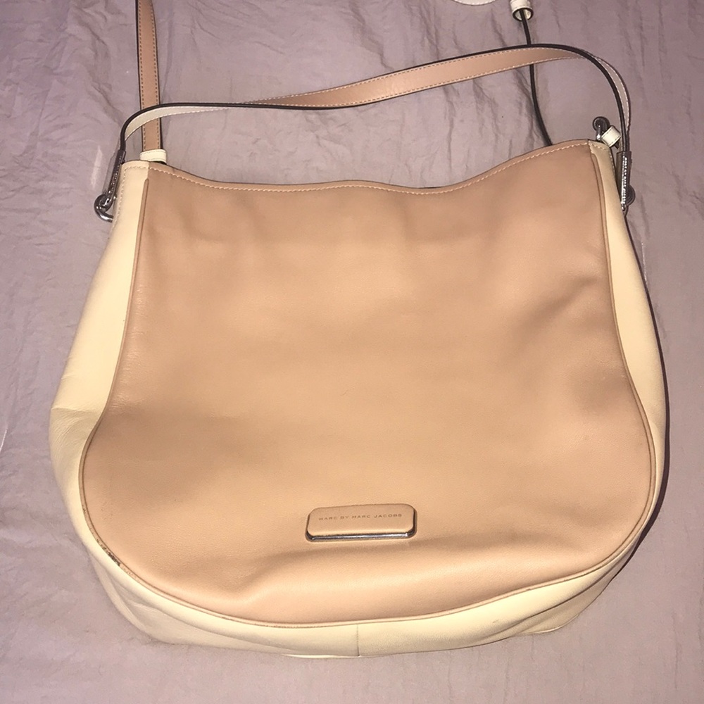 Cream and Beige Shoulder Bag